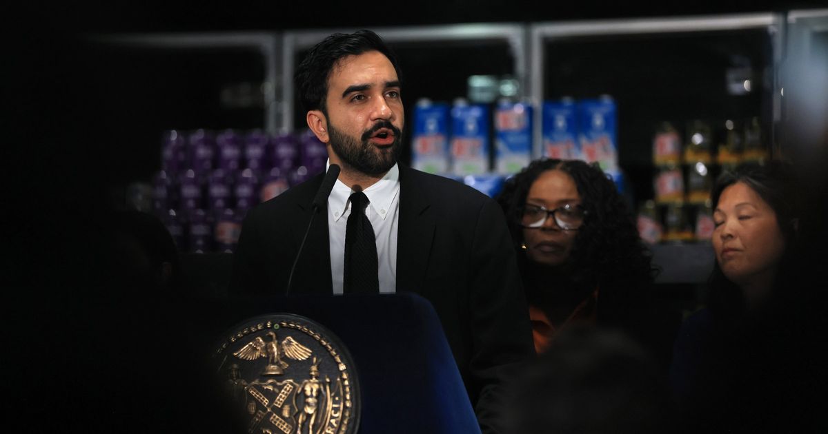 NYC Mayor Mamdani Holds News Conference On Municipal Grocery Store Announcement