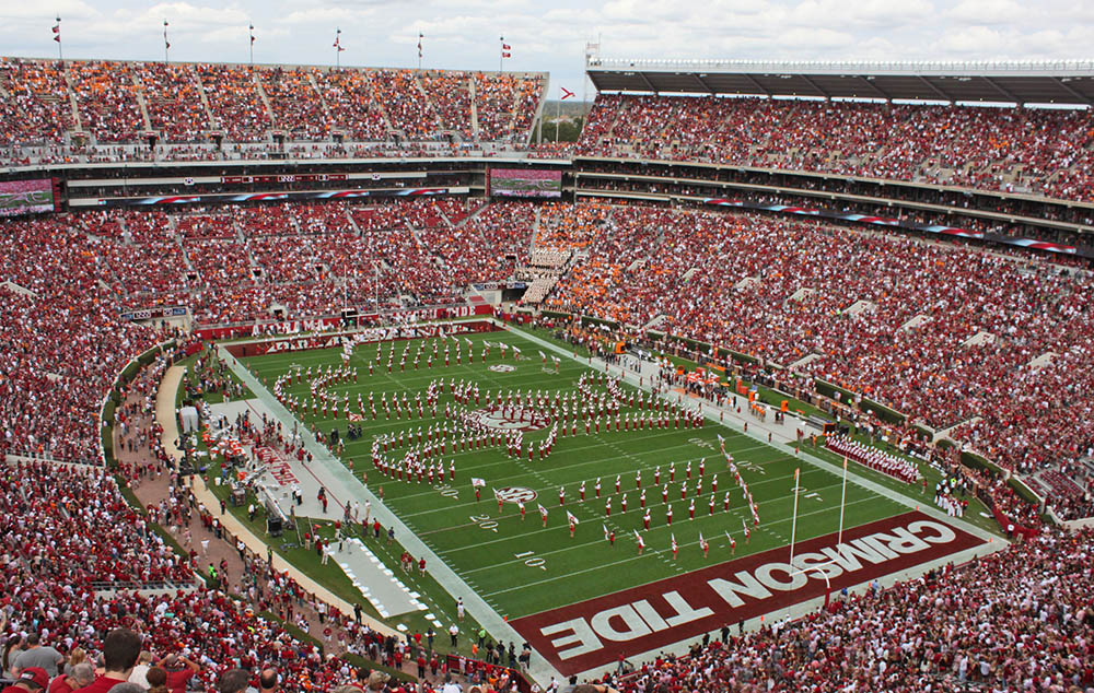 Alabama Crimson Tide Stadium during a big game