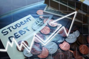 Student Debt Increasing High Quality Stock Photo