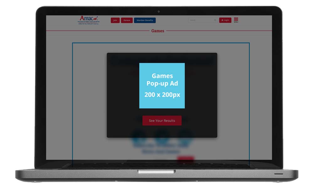 Website content ad