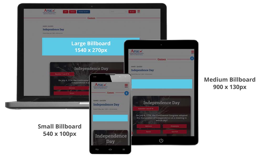 Website side banner