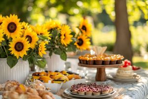 outdoor summer brunch