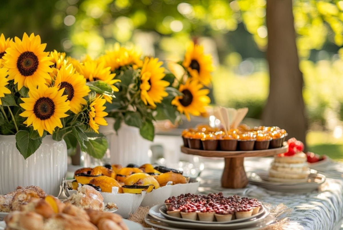 outdoor summer brunch