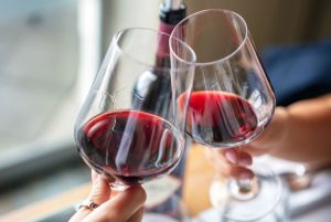 red wine glasses