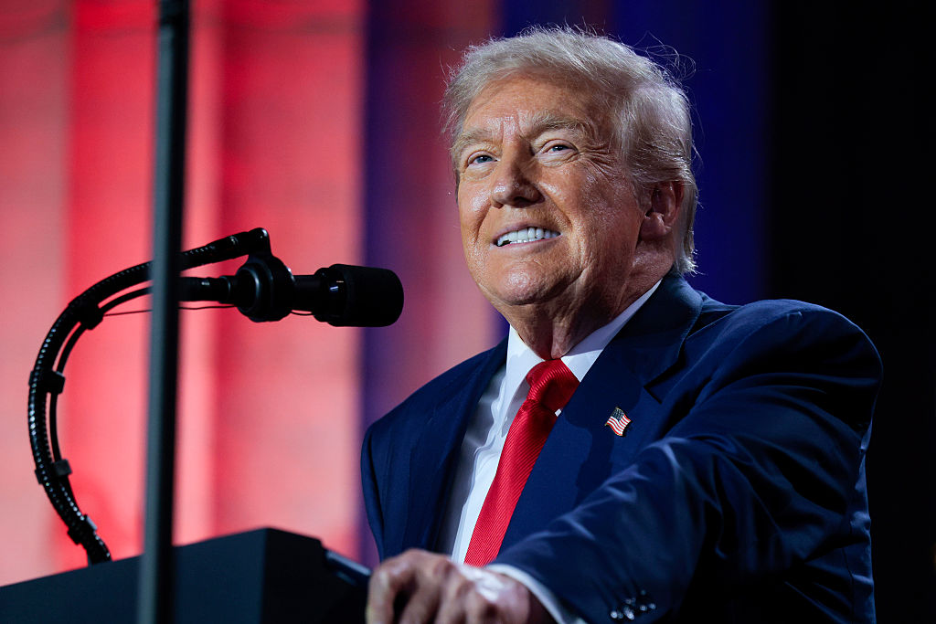 WASHINGTON, DC - JULY 23: U.S. President Donald Trump speaks during the "Winning the AI Race" summit hosted by All‑In Podcast and Hill & Valley Forum at the Andrew W. Mellon Auditorium on July 23, 2025 in Washington, DC. Trump signed executive orders related to his Artificial Intelligence Action Plan during the event. (Photo by Chip Somodevilla/Getty Images)