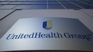 UnitedHealth logo on building
