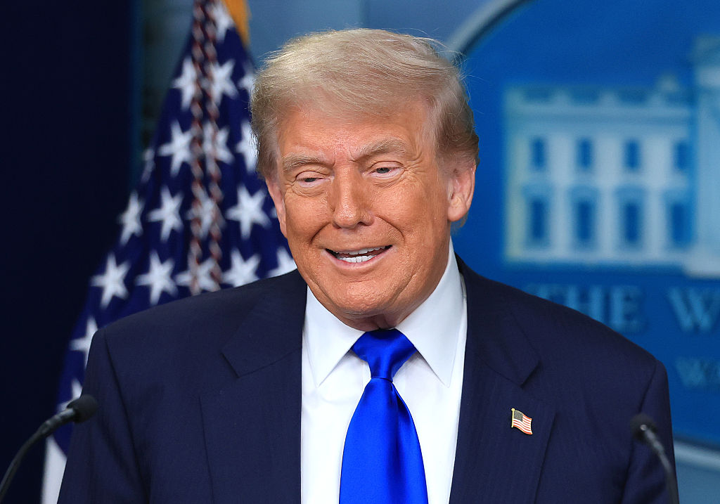 WASHINGTON, DC - JUNE 27: U.S. President Donald Trump takes part in a press conference on recent Supreme Court rulings in the briefing room at the White House on June 27, 2025 in Washington, DC. The Supreme Court ruled 6-3 that individual judges cannot grant nationwide injunctions to block executive orders, including the injunction on President Trump’s effort to eliminate birthright citizenship in the U.S. The justices did not rule on Trump’s order to end birthright citizenship but stopped his order from taking effect for 30 days. (Photo by Joe Raedle/Getty Images)