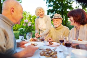 elderly picnic