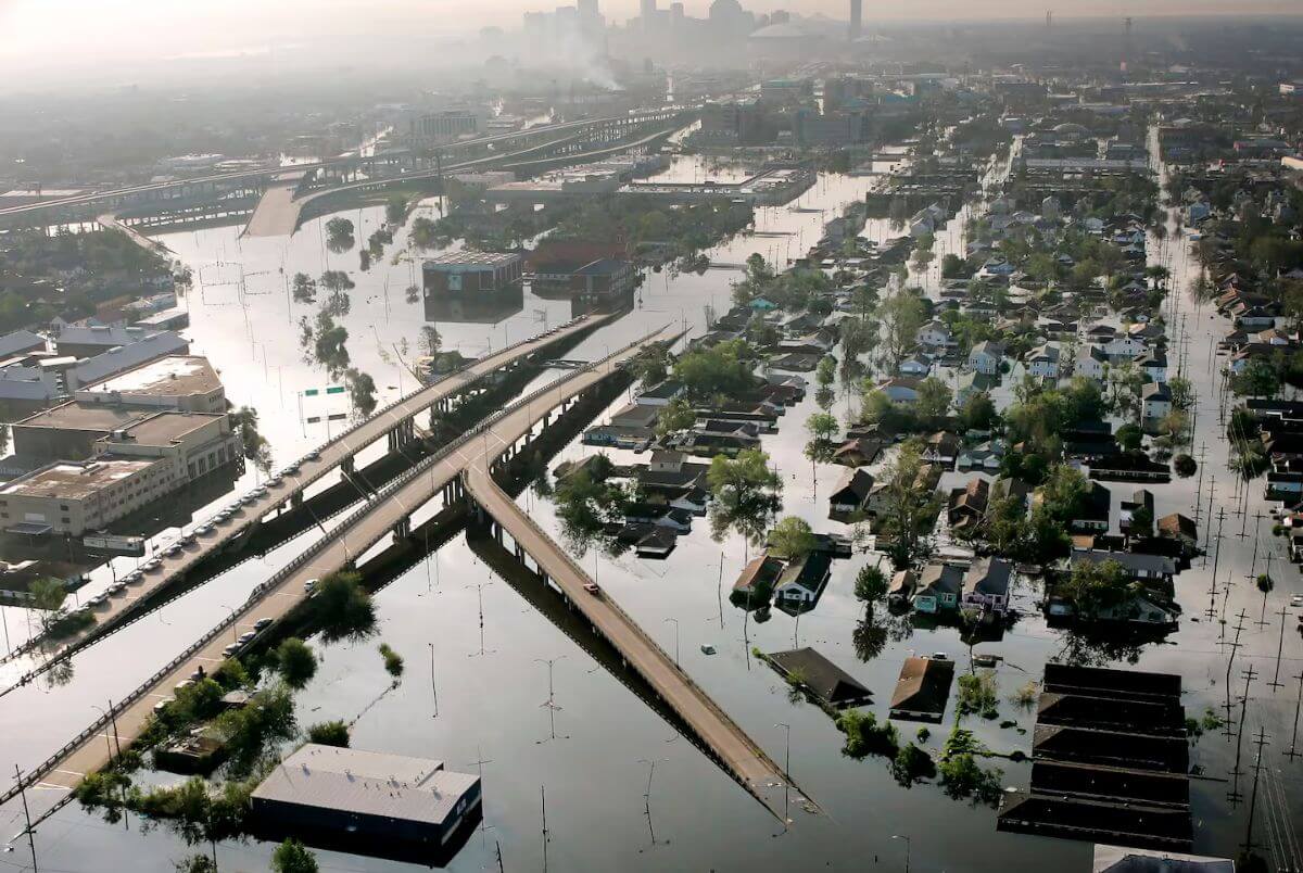 Hurricane Katrina aftermath in Louisiana