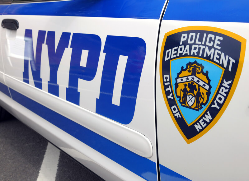 new york gun crime, nypd car