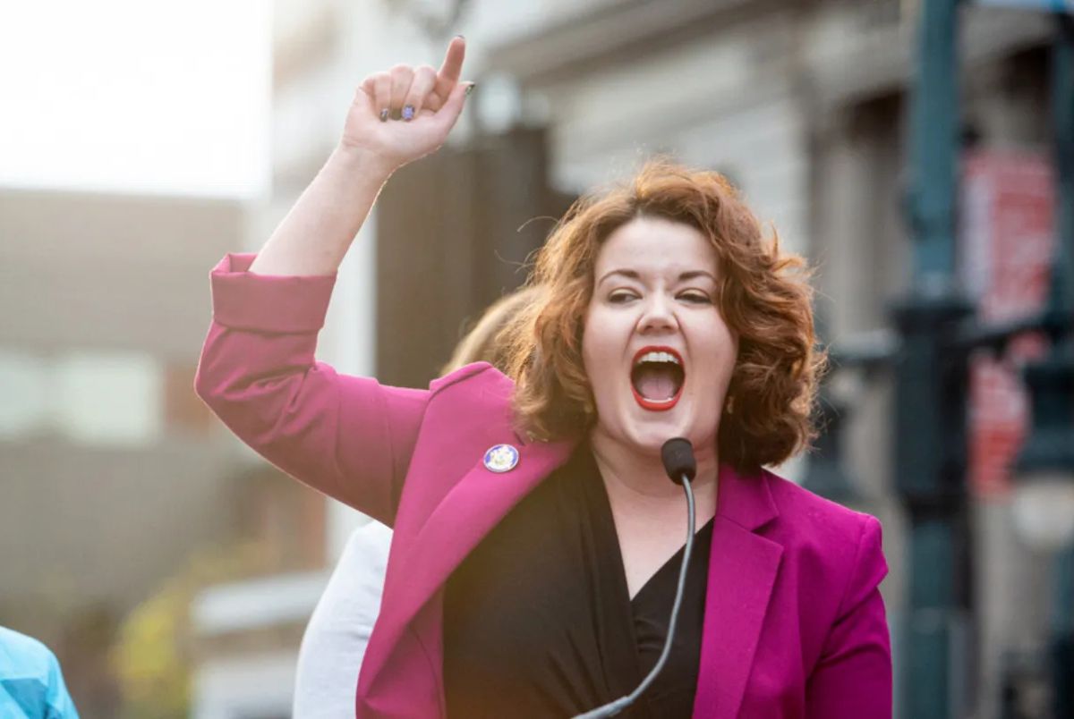 Maine Sen. Mattie Daughtry, a Brunswick Democrat, is seen in this November 2022 file photo. Daughtry, along with Rep. Kristen Cloutier, D-Lewiston, is leading a push for paid family leave in Maine.