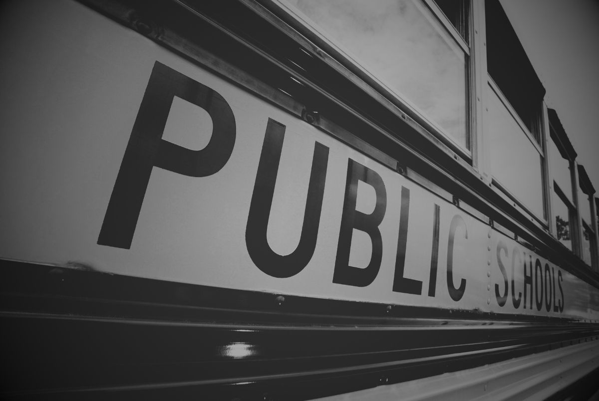 Public school bus detail