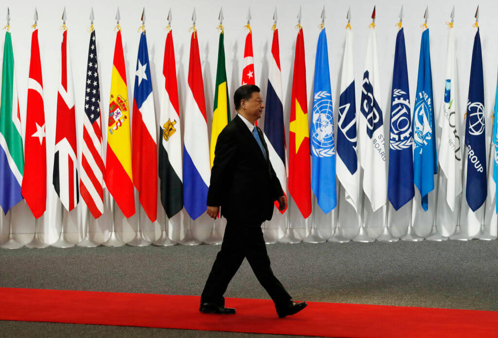 Chinese President Xi Jinping at the G20 summit on June 28, 2019 in Osaka, Japan.