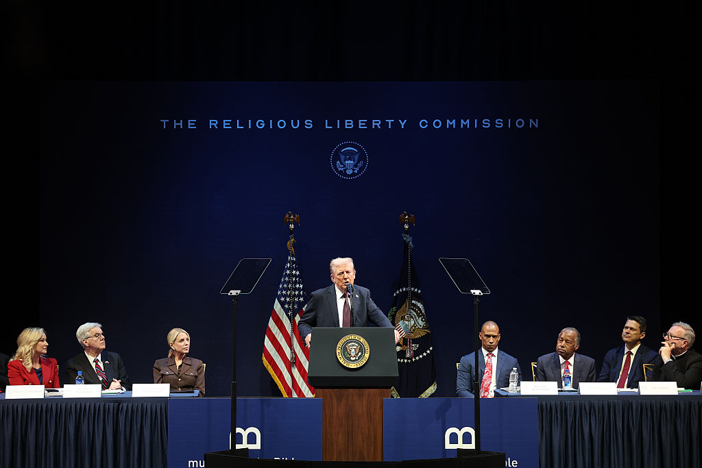 President Donald Trump speaks at the Museum of the Bible, speaks on prayer and religion in schools