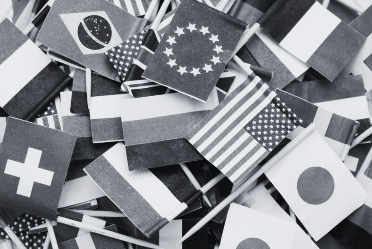 World flags,little flags of different countries