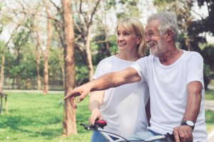 senior adults in nature