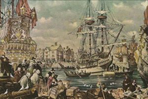 Mayflower departs from England