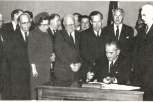 President LBJ signed the DOT into law
