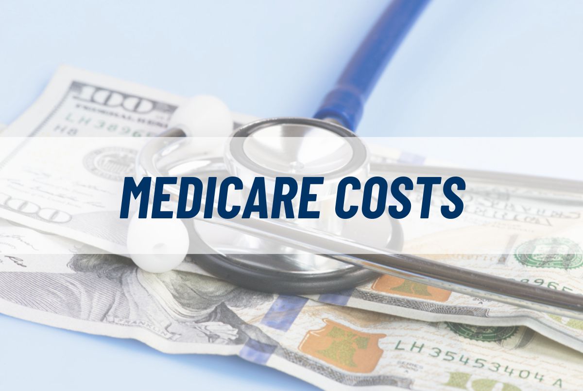 medicare costs; money and stethoscope