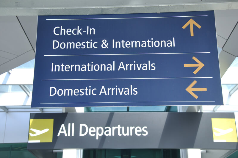 domestic and international travel, airport