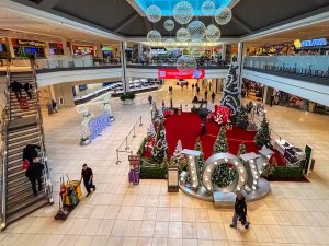 Ottowa Mall decorated for christmas