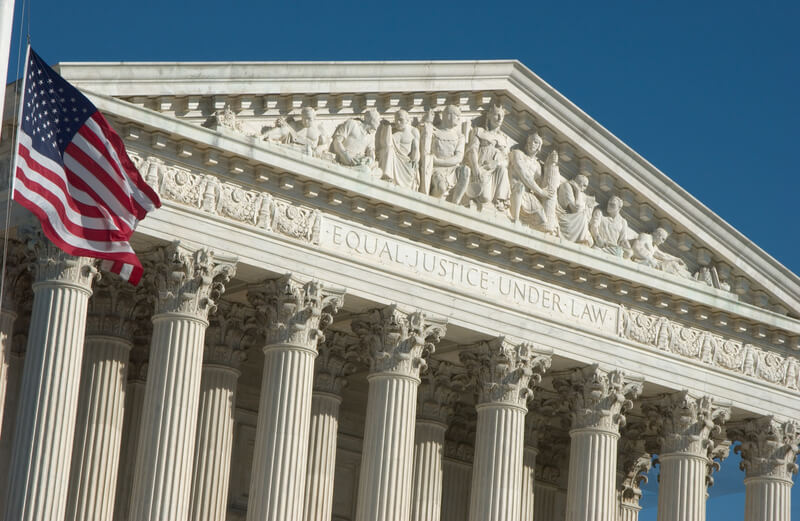 United States Supreme Court front facade.