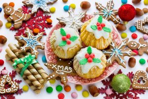 mini figgy pudding cakes