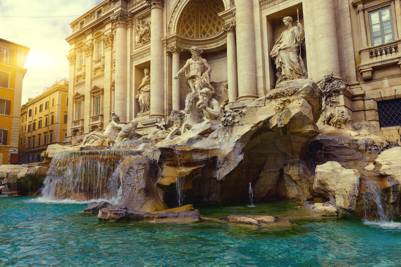 trevi fountain in rome