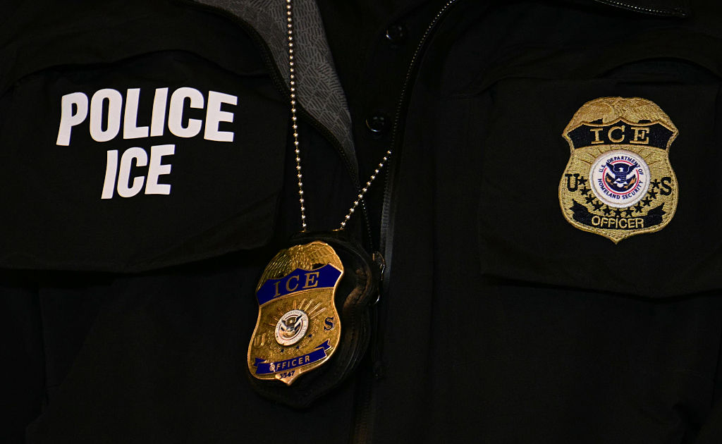 ice police badges, trump versus obama