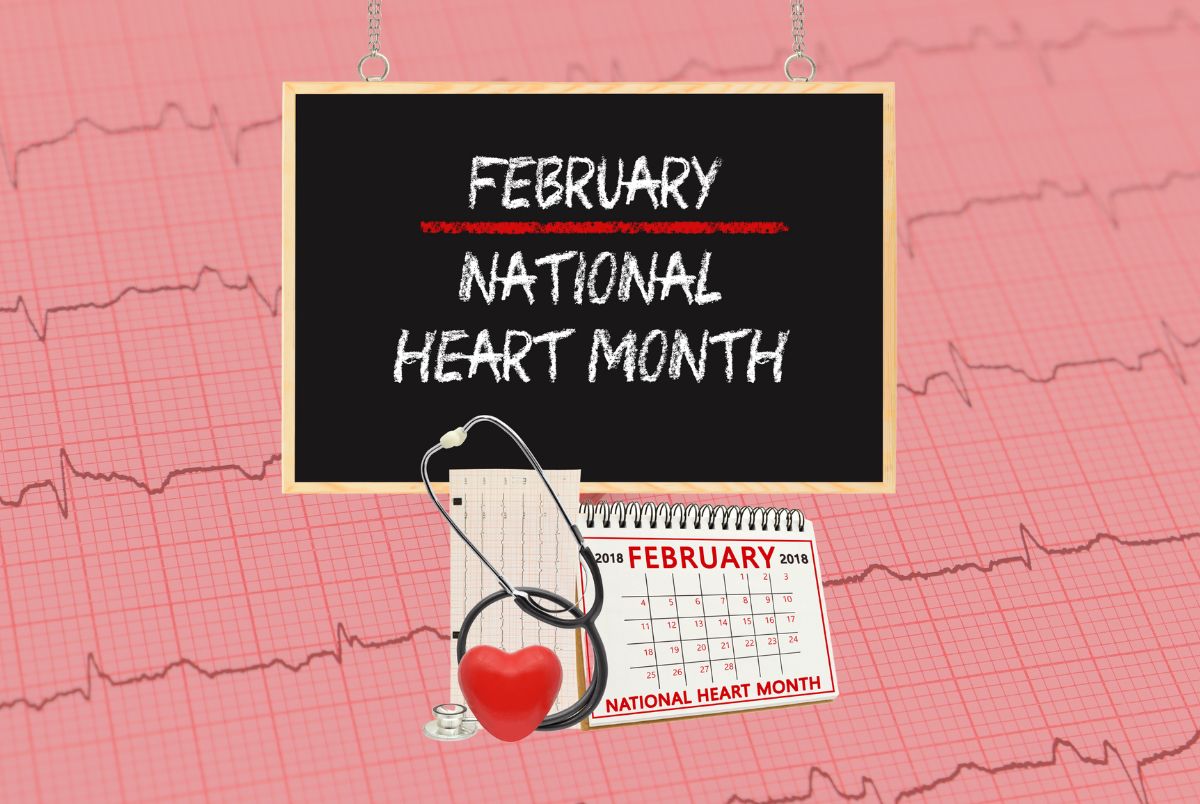 february, americna heart month for heart attack and disease prevention