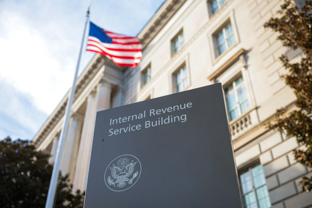 the IRS building, tax filing season