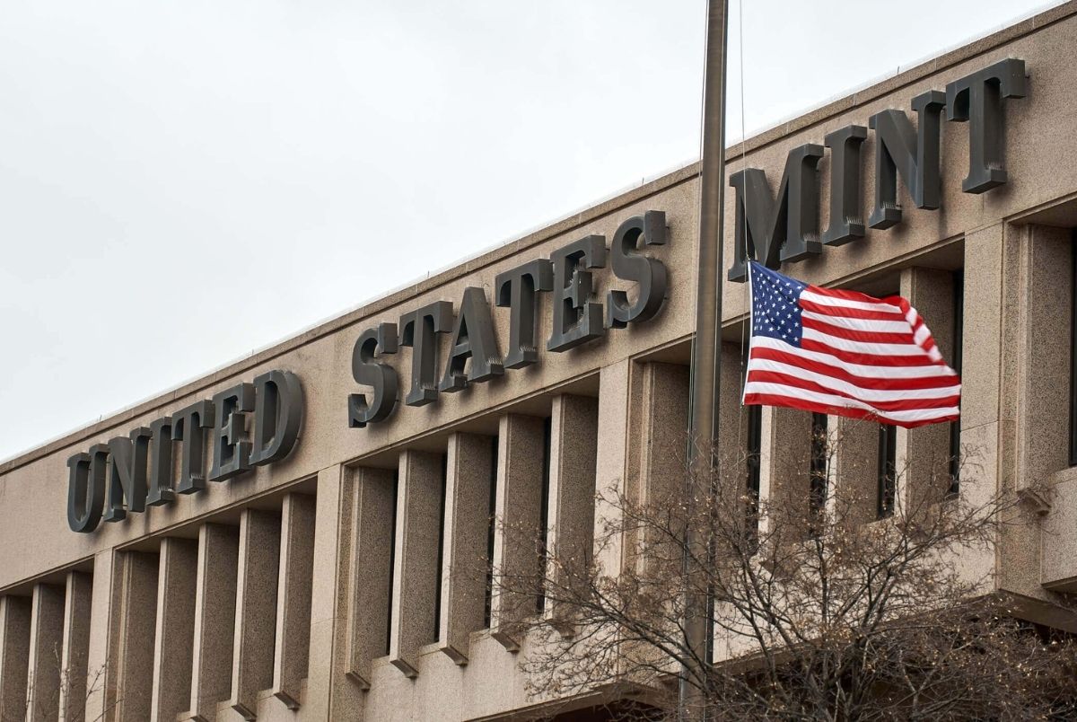 United States Mint building and flag. The United States Mint is a bureau of the Department of the Treasury responsible for producing coinage for the United States