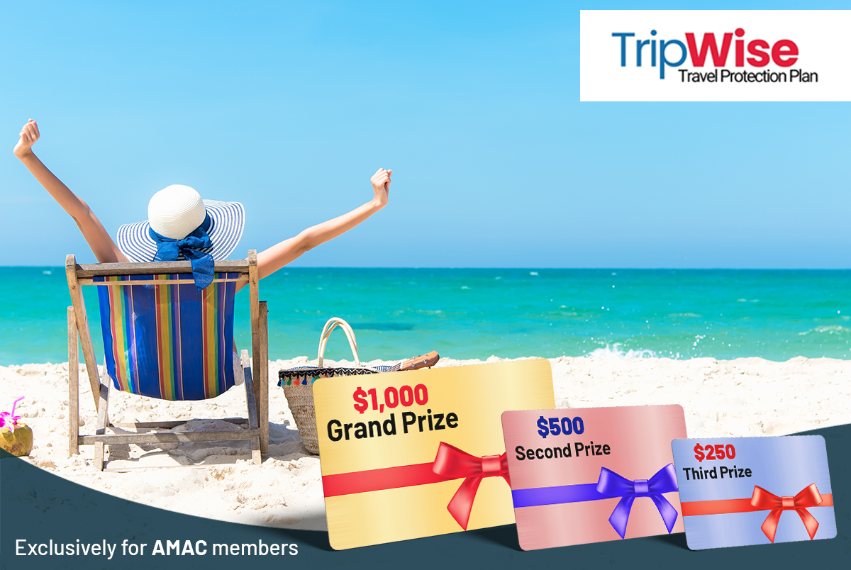 trip insurance sweepstakes, travel vouchers