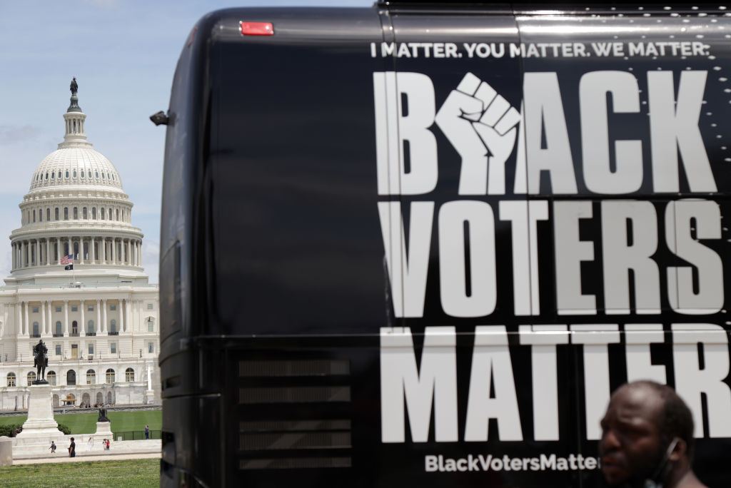 black voters matter sign