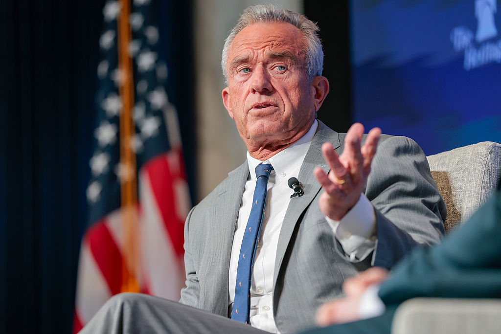 U.S. Secretary of Health and Human Services Robert F. Kennedy Jr. speaks at The Heritage Foundation on February 09, 2026 in Washington, DC.