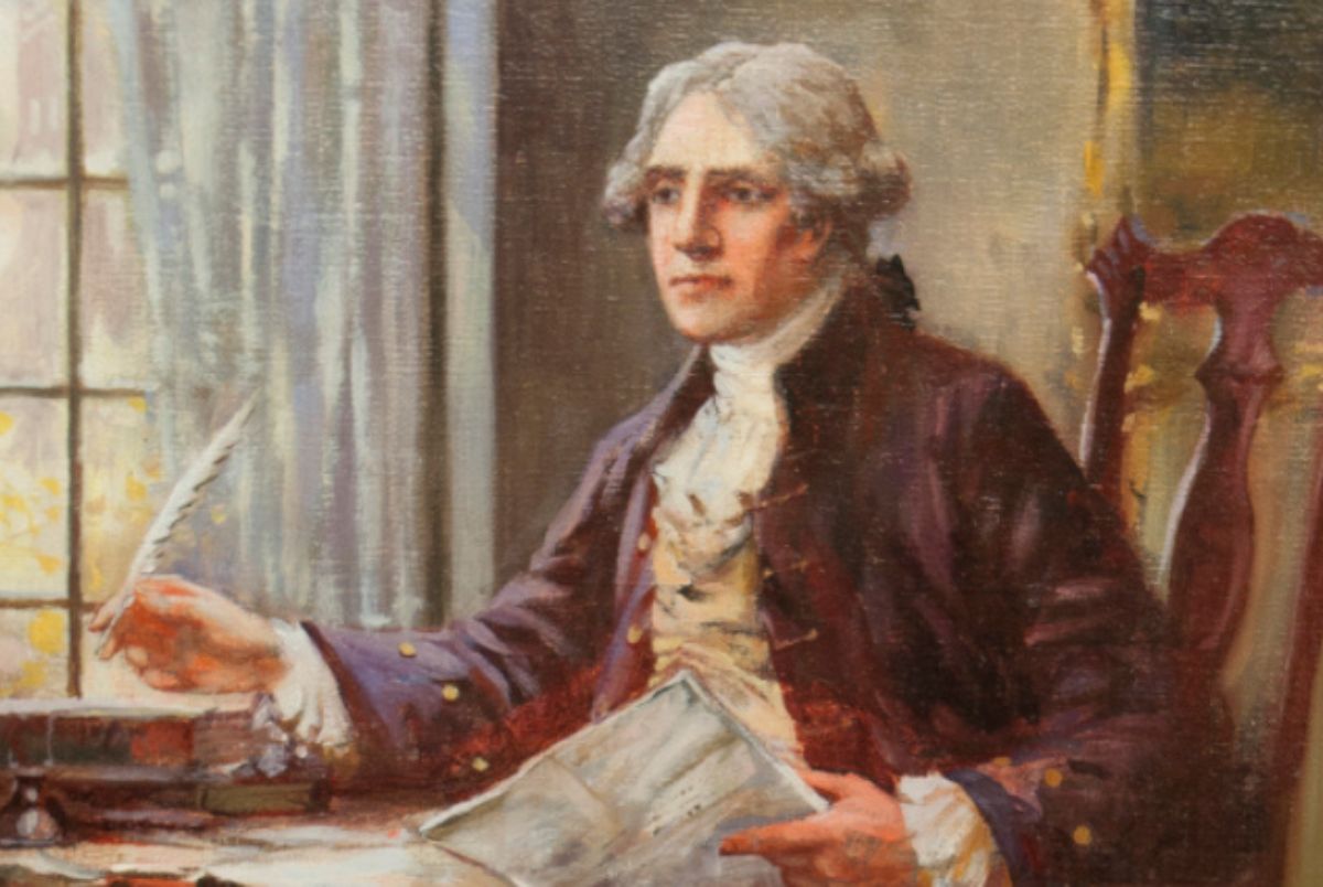 Thomas Jefferson Writing Declaration of Independence
