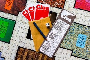 The classic murder mystery board game Clue.