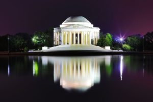 Thomas-Jefferson-Memorial at night