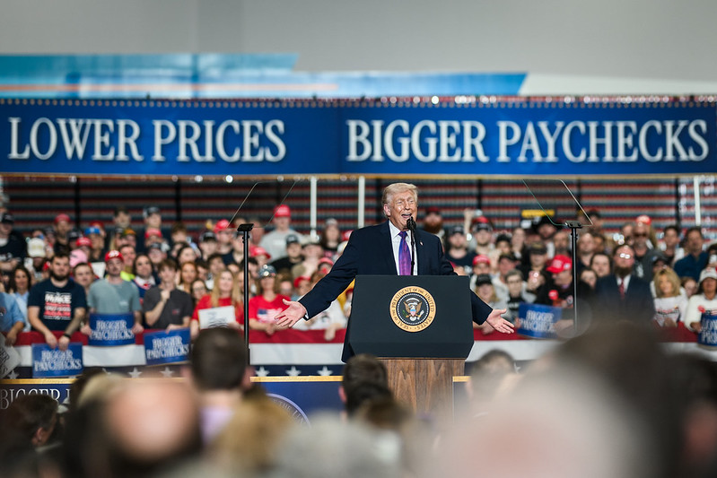 President Donald J. Trump delivers remarks at Verst Logistics Manufacturing in Hebron, Kentucky on Wednesday, March 11, 2026.