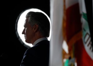 SACRAMENTO, CALIFORNIA - NOVEMBER 04: California Gov. Gavin Newsom speaks during an election night gathering at the California Democratic Party headquarters on November 04, 2025 in Sacramento, California. California voters approved Proposition 50, a measure that will replace the state’s current congressional district map with new, legislature-drawn lines from 2026 through 2030. (Photo by Justin Sullivan/Getty Images)