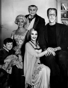 The original cast of the 1960s sitcom The Munsters.
