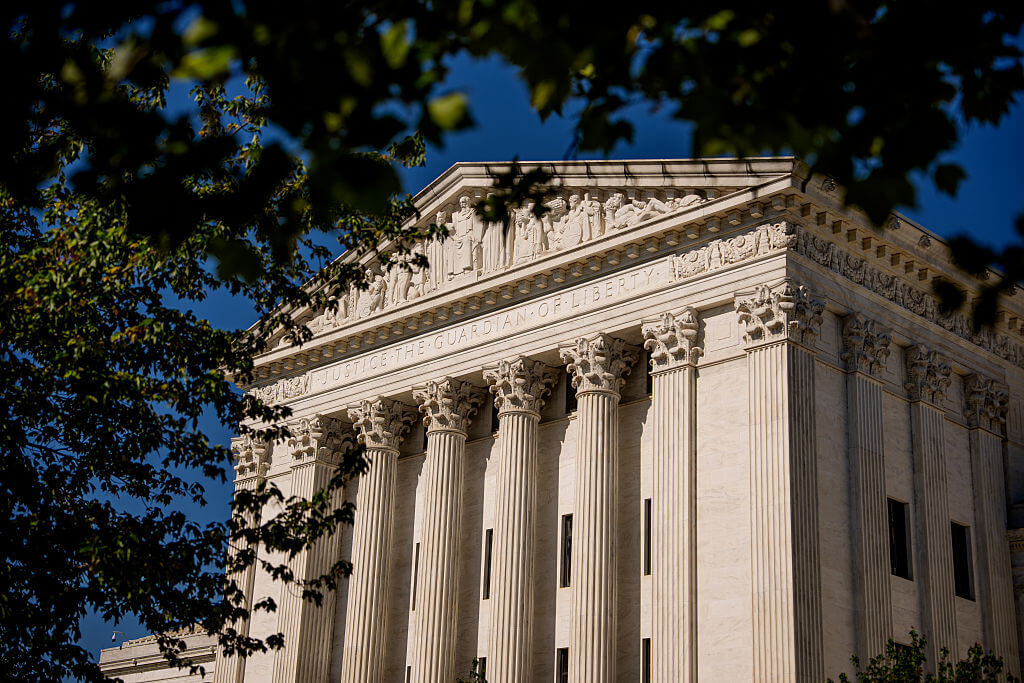 WASHINGTON, DC - MAY 4: The U.S. Supreme Court building on May 4, 2026 in Washington, DC. The Supreme Court will usually release opinions on Monday mornings during the months of May and June. (Photo by Andrew Harnik/Getty Images)