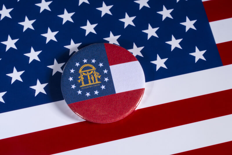 georgia state flag, court election