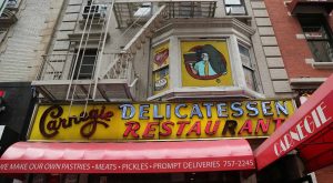 The iconic Carnegie Delicatessen located in Midtown Manhattan, New York City.