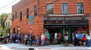 This is a photo of the iconic Zingerman's Delicatessen located at 422 Detroit Street in Ann Arbor, Michigan.