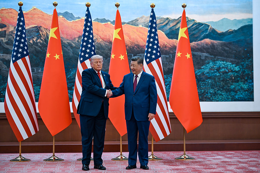 trump in Beijing, China, fentanyl producers