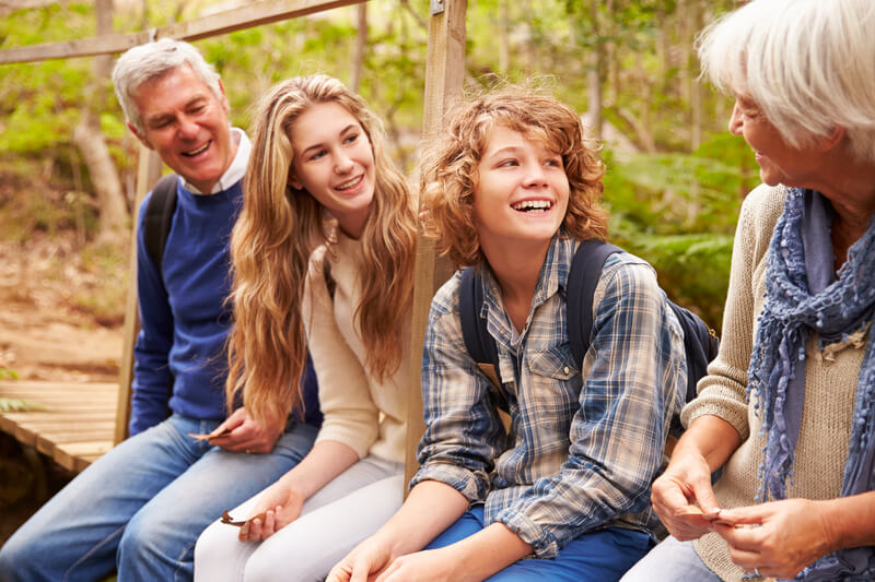 grandparents with teen grandchildren