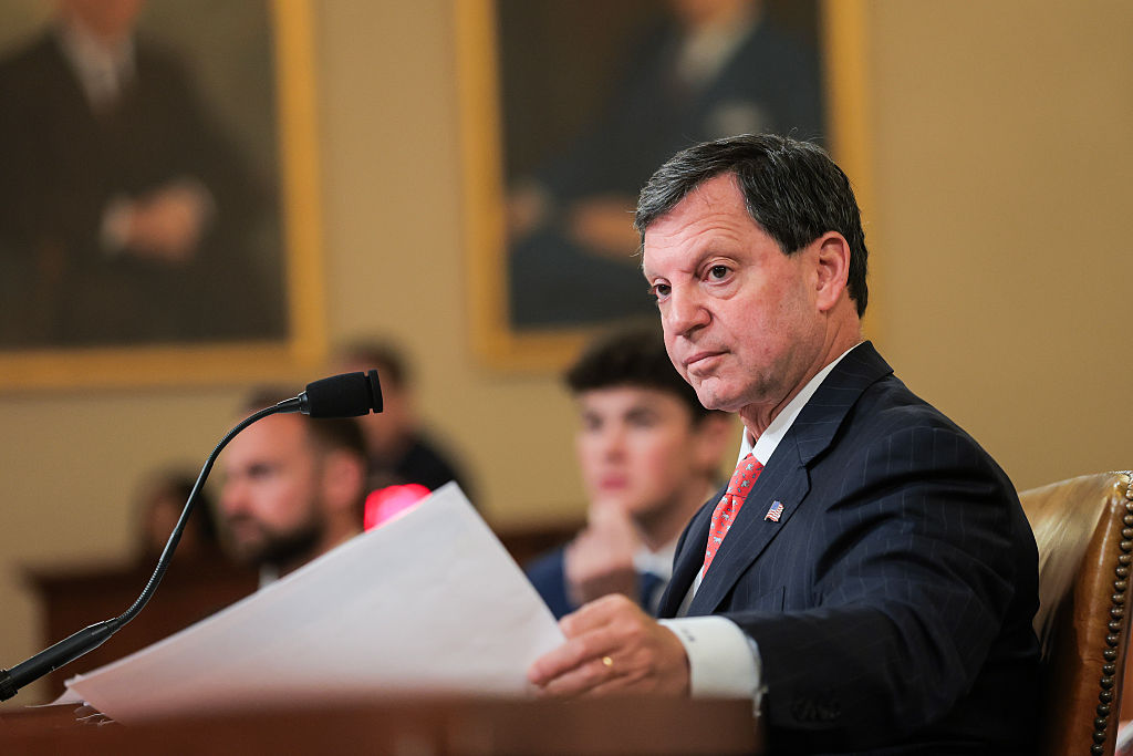 Social Security Commissioner Frank Bisignano listens during a House Committee on Ways and Means Subcommittee hearing on Capitol Hill on June 10, 2026 in Washington, DC.