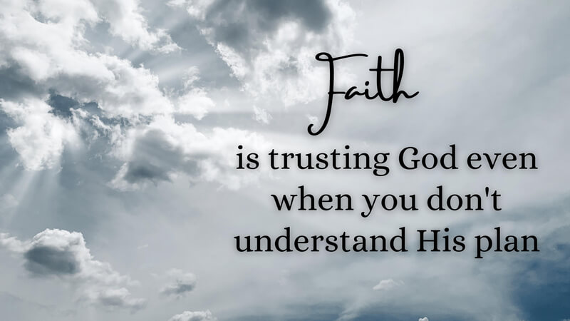 trusting god
