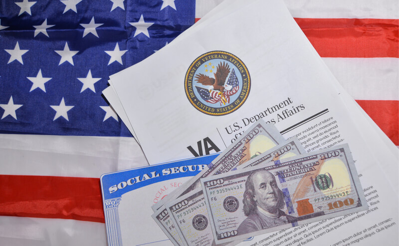 military social security earnings